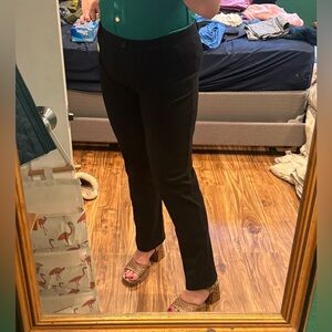 Betabrand Classic Black boot cut dress yoga pants XL